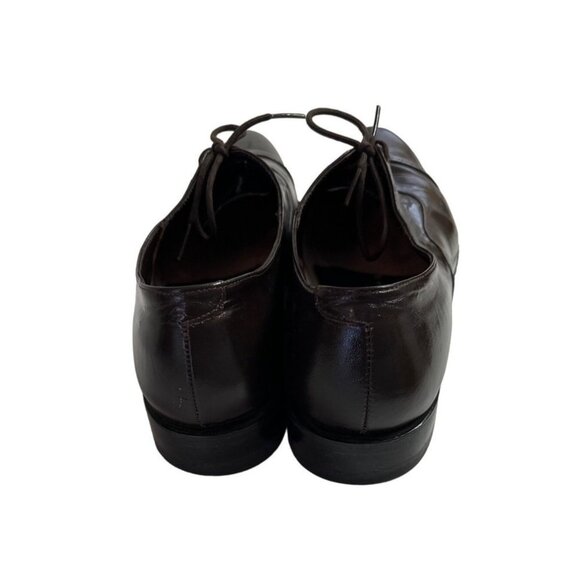 Stacy Baldwin Leather Dark Brown Men's Cap Toe Dress Shoes Size 12 sku 2625 - Picture 8 of 14